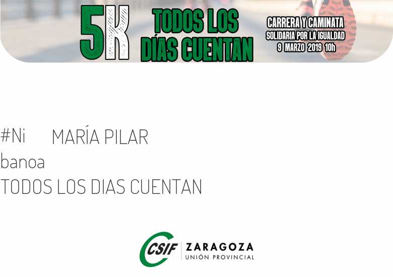 #YoVoy - MARÍA PILAR (TODOS LOS DIAS CUENTAN)