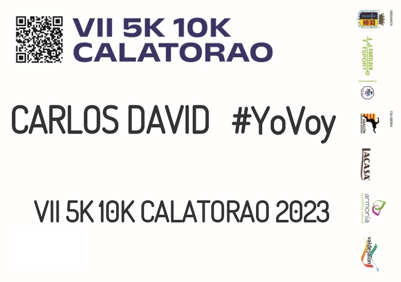 #ImGoing - CARLOS DAVID (VII 5K 10K CALATORAO 2023)