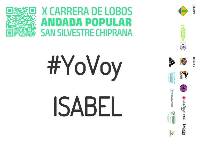 #YoVoy - ISABEL (X CARRERA LOBOS CHIPRANA 2023)