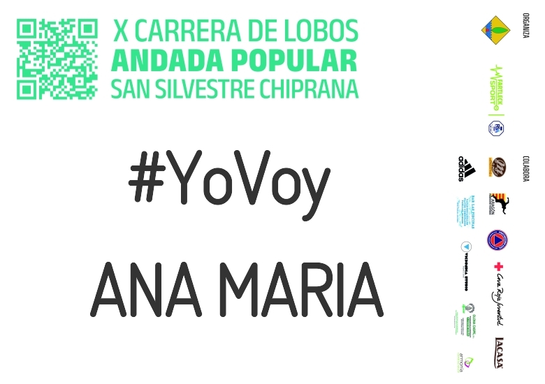 #YoVoy - ANA MARIA (X CARRERA LOBOS CHIPRANA 2023)