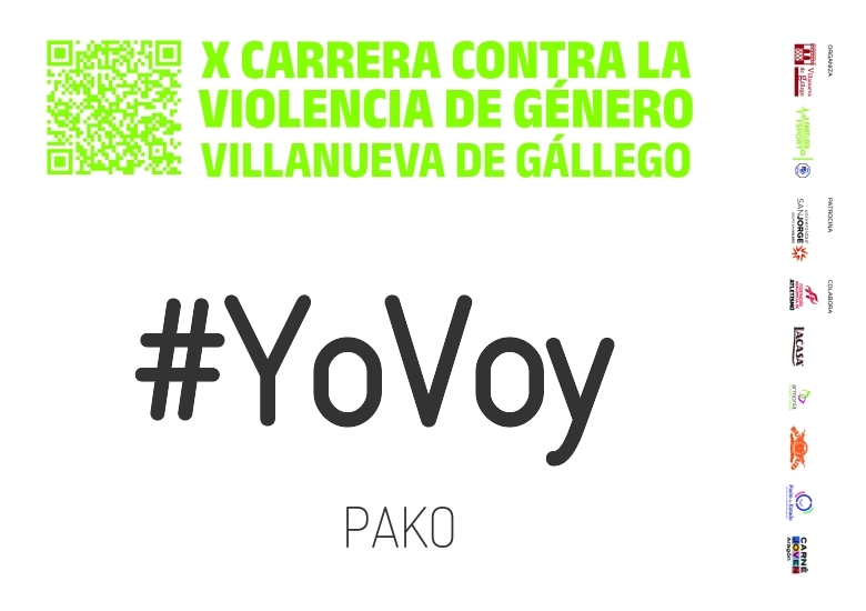 #YoVoy - PAKO (X CARRERA CONTRA LA VIOLENCIA DE GÉNERO VILLANUEVA DE GÁLLEGO 2024)