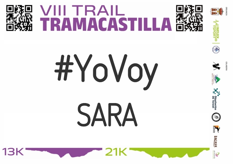 #YoVoy - SARA (VIII TRAMACASTILLA TRAIL DESAFÍO BARRANCO HONDO 2023)