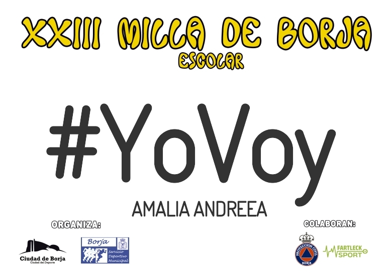 #YoVoy - AMALIA ANDREEA (XXIII MILLA ESCOLAR DE BORJA 2025)