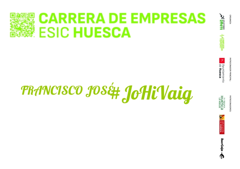 #YoVoy - FRANCISCO JOSÉ (I CARRERA EMPRESAS ESIC HUESCA 2024)