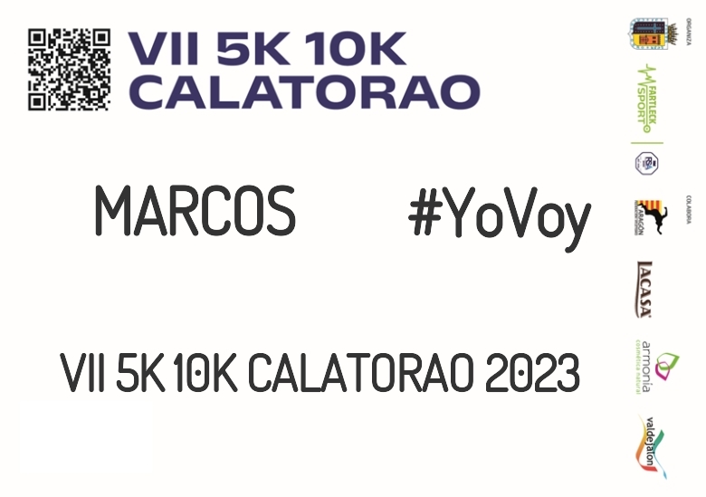 #YoVoy - MARCOS (VII 5K 10K CALATORAO 2023)