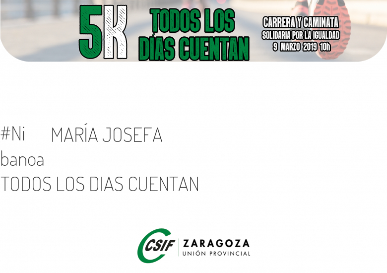 #ImGoing - MARÍA JOSEFA (TODOS LOS DIAS CUENTAN)