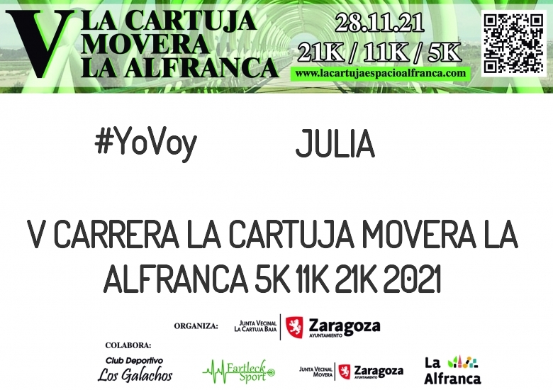 #YoVoy - JULIA (V CARRERA LA CARTUJA MOVERA LA ALFRANCA 5K 11K 21K 2021)