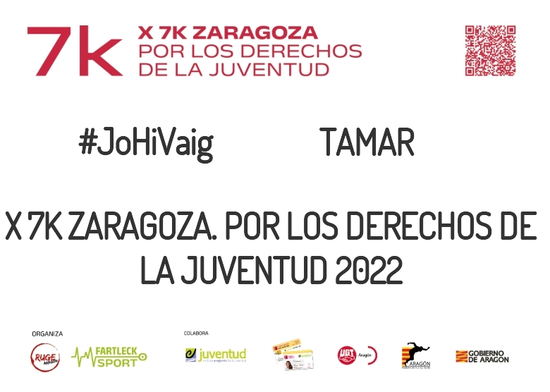 #JazGrem - TAMAR (X 7K ZARAGOZA. POR LOS DERECHOS DE LA JUVENTUD 2022)