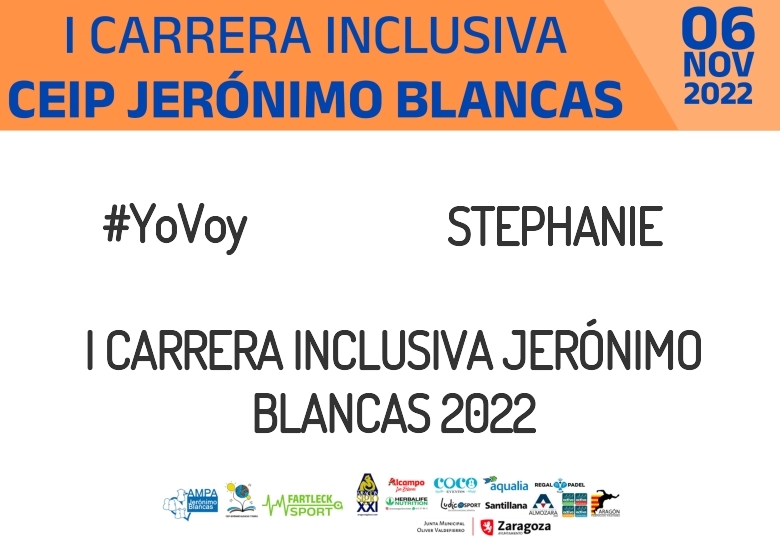 #Ni banoa - STEPHANIE (I CARRERA INCLUSIVA JERÓNIMO BLANCAS 2022)