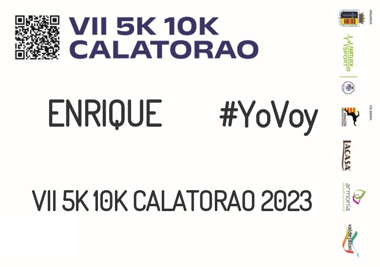 #YoVoy - ENRIQUE (VII 5K 10K CALATORAO 2023)