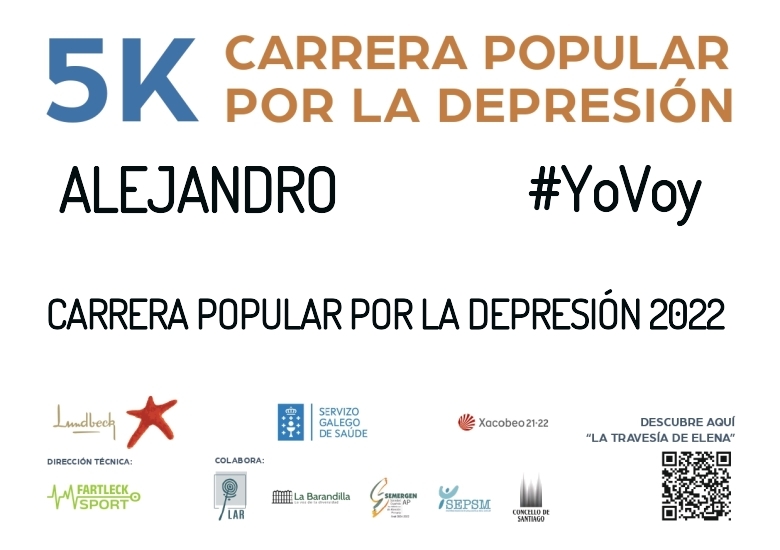 #Ni banoa - ALEJANDRO (CARRERA POPULAR POR LA DEPRESIÓN 2022)