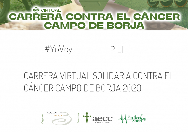 #Ni banoa - PILI (CARRERA VIRTUAL SOLIDARIA CONTRA EL CÁNCER CAMPO DE BORJA 2020)