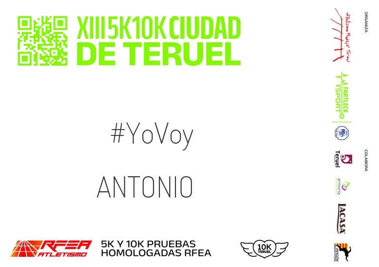 #YoVoy - ANTONIO (10K Y 5K CIUDAD DE TERUEL 2024)