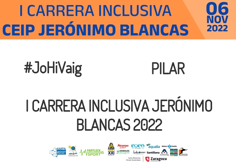 #ImGoing - PILAR (I CARRERA INCLUSIVA JERÓNIMO BLANCAS 2022)