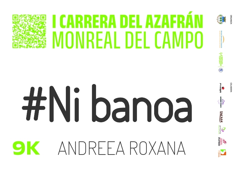 #YoVoy - ANDREEA ROXANA (CARRERA DEL AZAFRAN MONREAL DEL CAMPO 2024)