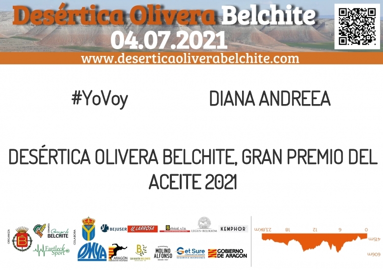 #YoVoy - DIANA ANDREEA (DESÉRTICA OLIVERA BELCHITE, GRAN PREMIO DEL ACEITE 2021)
