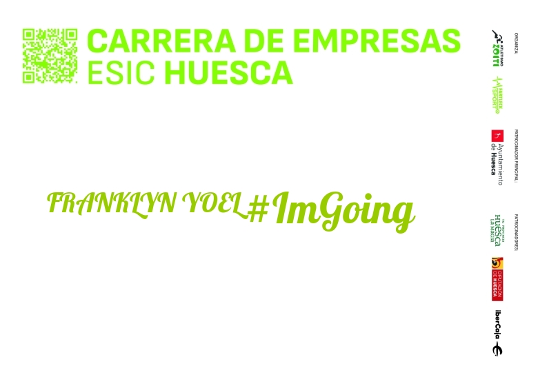 #ImGoing - FRANKLYN YOEL (I CARRERA EMPRESAS ESIC HUESCA 2024)