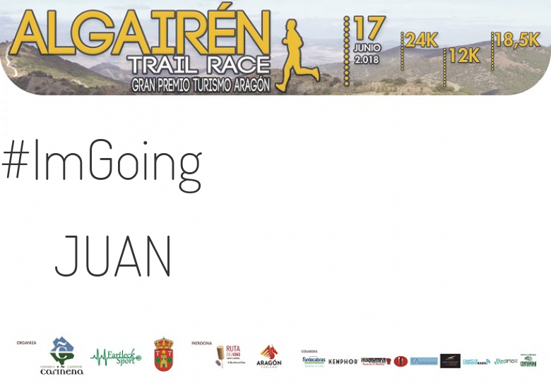 #ImGoing - JUAN (ALGAIREN TRAIL RACE  2018 )