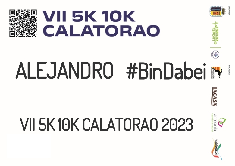 #YoVoy - ALEJANDRO (VII 5K 10K CALATORAO 2023)