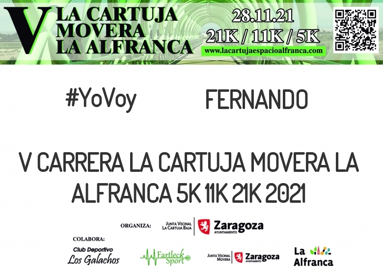 #YoVoy - FERNANDO (V CARRERA LA CARTUJA MOVERA LA ALFRANCA 5K 11K 21K 2021)