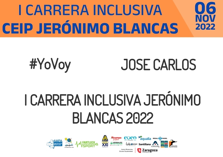#YoVoy - JOSE CARLOS (I CARRERA INCLUSIVA JERÓNIMO BLANCAS 2022)