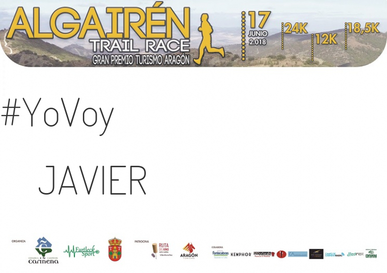 #ImGoing - JAVIER (ALGAIREN TRAIL RACE  2018 )