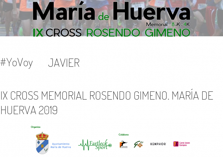 #JeVais - JAVIER (IX CROSS MEMORIAL ROSENDO GIMENO. MARÍA DE HUERVA 2019)