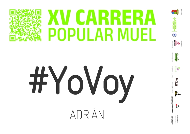 #YoVoy - ADRIÁN (XV CARRERA POPULAR MUEL 2025)