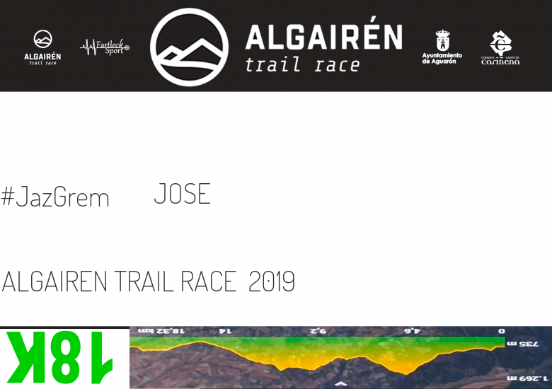 #EuVou - JOSE (ALGAIREN TRAIL RACE  2019)