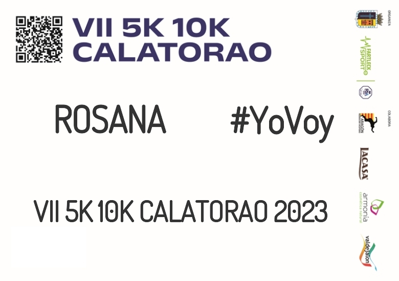 #YoVoy - ROSANA (VII 5K 10K CALATORAO 2023)