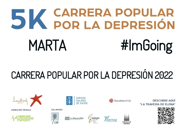 #ImGoing - MARTA (CARRERA POPULAR POR LA DEPRESIÓN 2022)