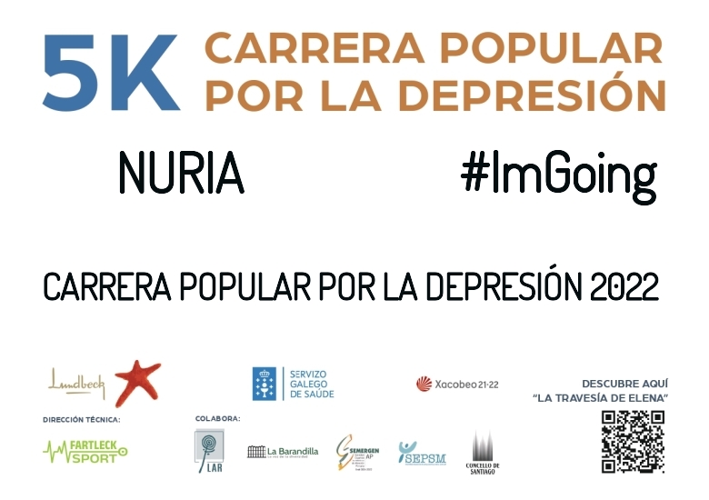#YoVoy - NURIA (CARRERA POPULAR POR LA DEPRESIÓN 2022)