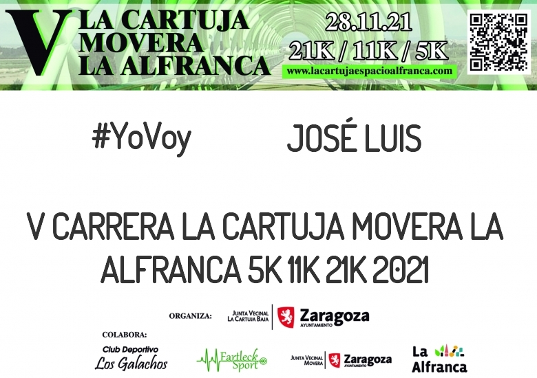 #YoVoy - JOSÉ LUIS (V CARRERA LA CARTUJA MOVERA LA ALFRANCA 5K 11K 21K 2021)