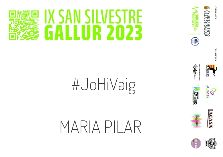 #YoVoy - MARIA PILAR (SAN SILVESTRE GALLUR 2023)