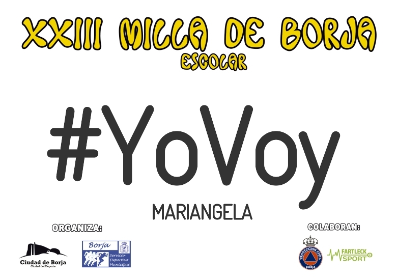 #YoVoy - MARIANGELA (XXIII MILLA ESCOLAR DE BORJA 2025)