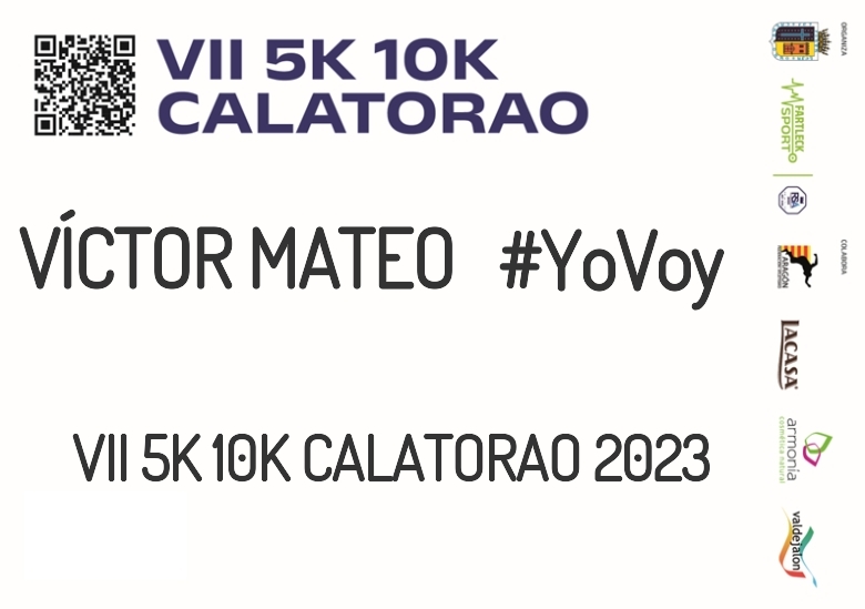 #YoVoy - VÍCTOR MATEO (VII 5K 10K CALATORAO 2023)