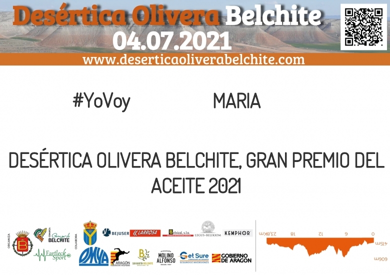 #YoVoy - MARIA (DESÉRTICA OLIVERA BELCHITE, GRAN PREMIO DEL ACEITE 2021)