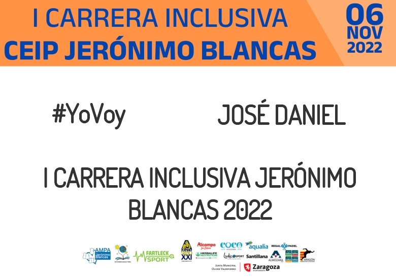#Ni banoa - JOSÉ DANIEL (I CARRERA INCLUSIVA JERÓNIMO BLANCAS 2022)