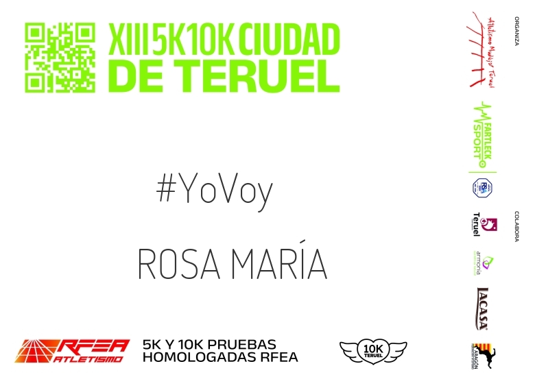#YoVoy - ROSA MARÍA (10K Y 5K CIUDAD DE TERUEL 2024)