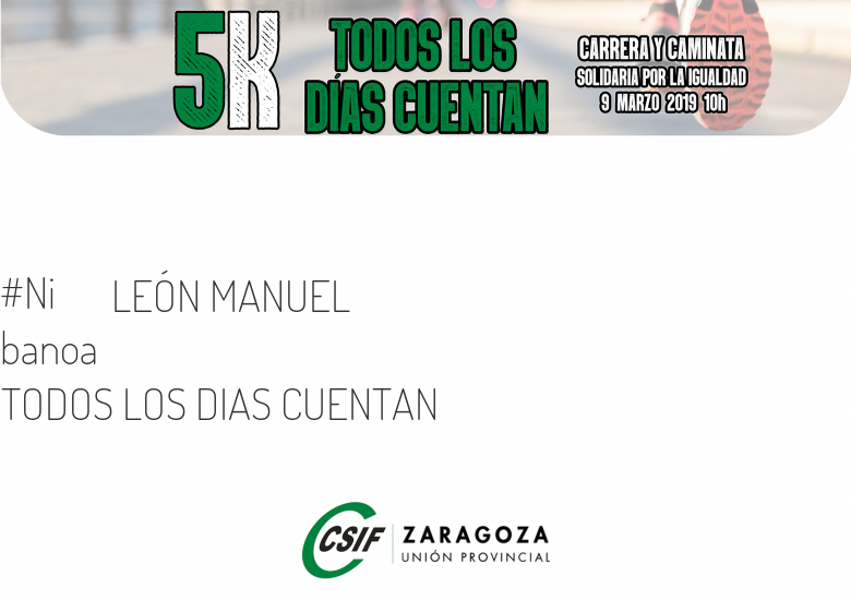 #ImGoing - LEÓN MANUEL (TODOS LOS DIAS CUENTAN)
