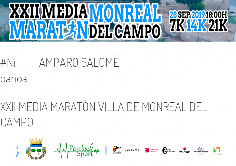 #YoVoy - AMPARO SALOMÉ (XXII MEDIA MARATÓN VILLA DE MONREAL DEL CAMPO)