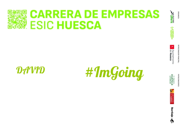 #JoHiVaig - DAVID (I CARRERA EMPRESAS ESIC HUESCA 2024)