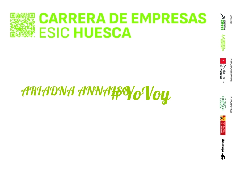 #YoVoy - ARIADNA ANNAISS (I CARRERA EMPRESAS ESIC HUESCA 2024)