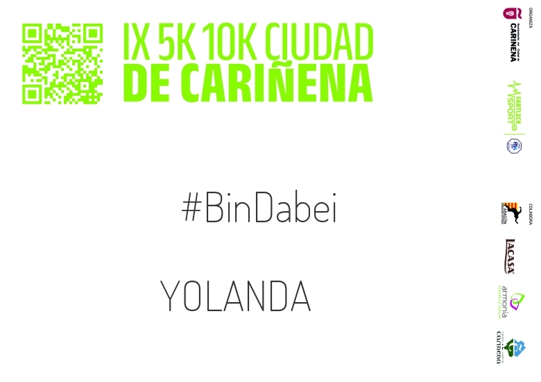 #YoVoy - YOLANDA (IX 5K 10K CIUDAD DE CARIÑENA 2024)
