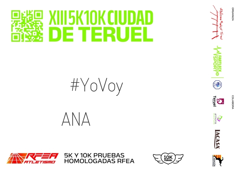 #YoVoy - ANA (10K Y 5K CIUDAD DE TERUEL 2024)