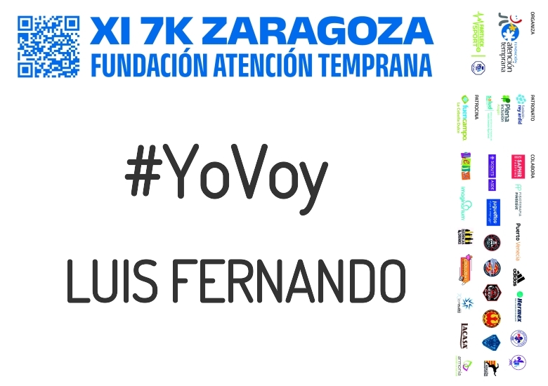 #YoVoy - LUIS FERNANDO (XI 7K FUNDACIÓN ATENCIÓN TEMPRANA)