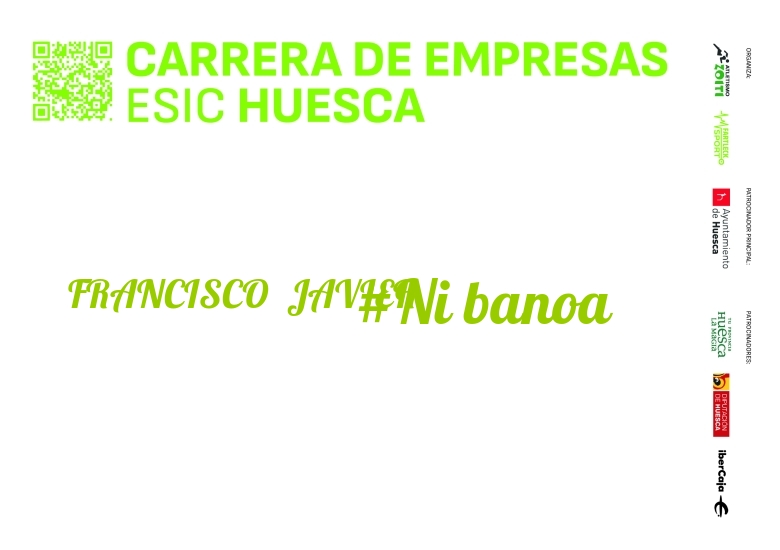 #EuVou - FRANCISCO  JAVIER (I CARRERA EMPRESAS ESIC HUESCA 2024)