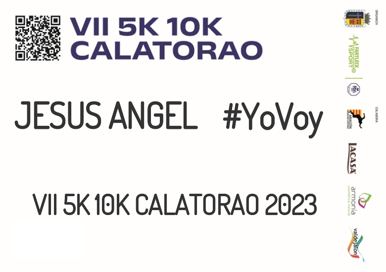 #YoVoy - JESUS ANGEL (VII 5K 10K CALATORAO 2023)