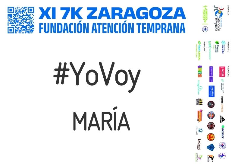 #YoVoy - MARÍA (XI 7K FUNDACIÓN ATENCIÓN TEMPRANA)