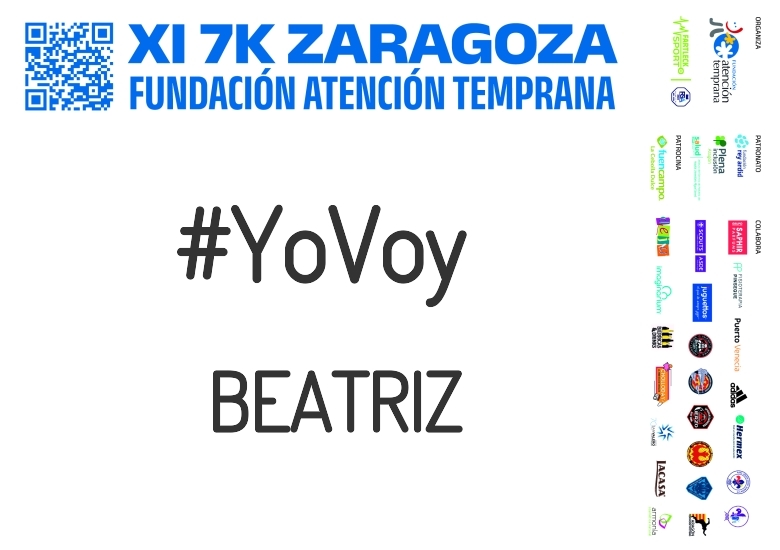#YoVoy - BEATRIZ (XI 7K FUNDACIÓN ATENCIÓN TEMPRANA)